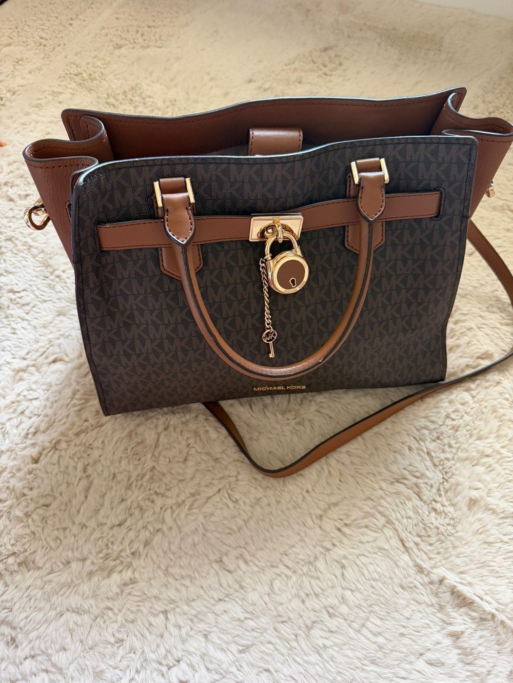 Michael Kors Brown Signature Tote Bag